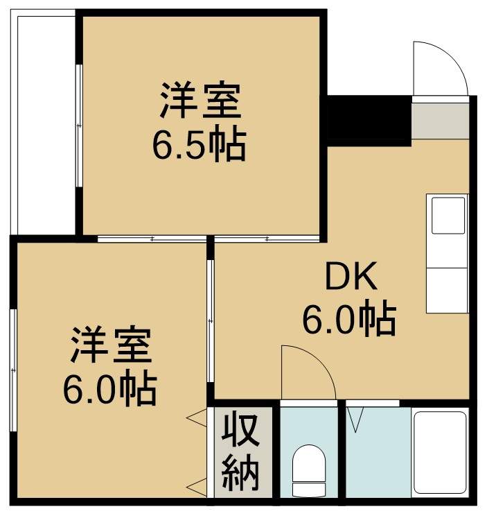 中倉麻布マンション 405号室 間取り