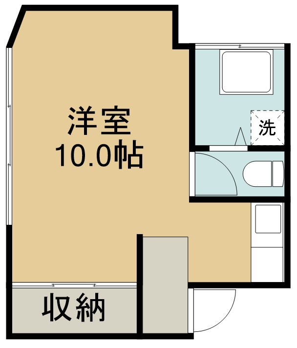 五輪コーポ 204号室 間取り