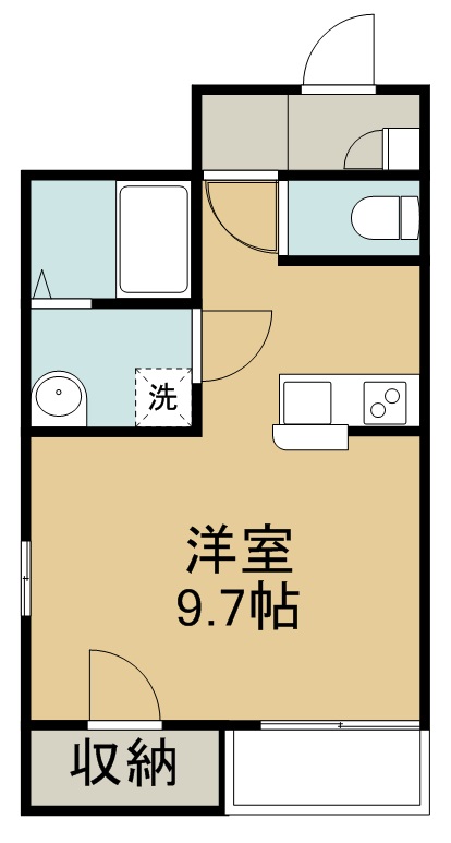 仙港ＳＫＹ 104号室 間取り