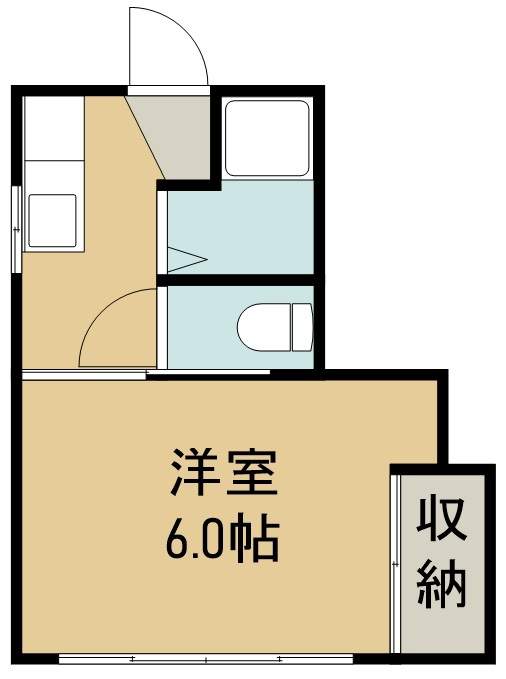 コーポワカバ 103号室 間取り