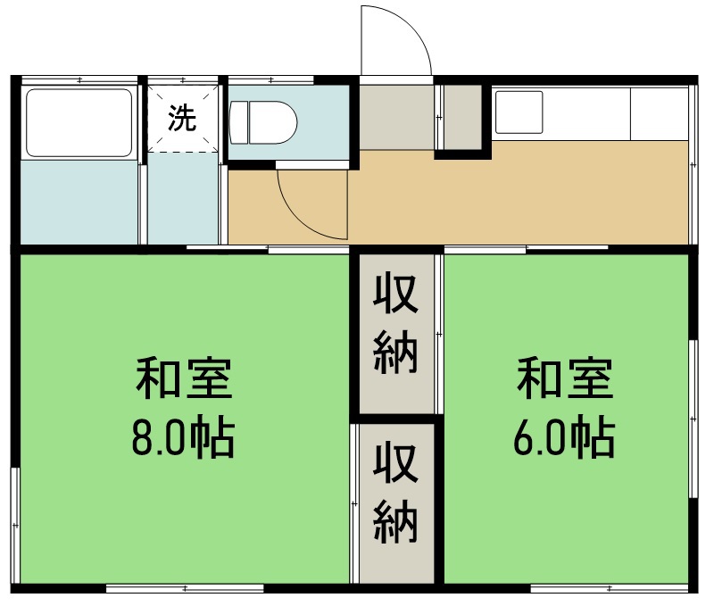 千葉アパート 201号室 間取り