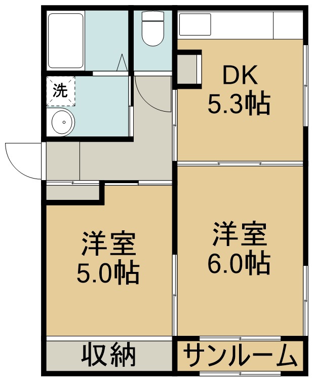 ミッキーハイツ 間取り図