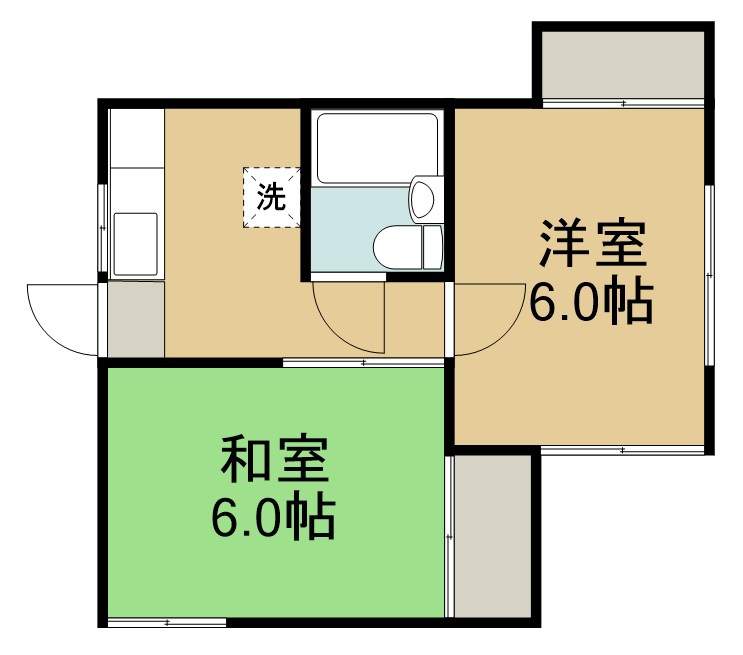 沼田コーポ 101号室 間取り