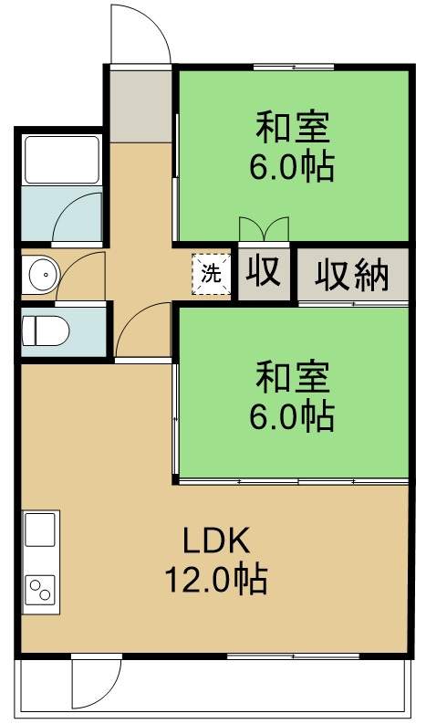 沼田ハイツ 308号室 間取り