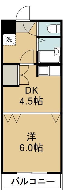 ロイヤルヒルズ銀杏町 205号室 間取り