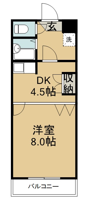 ロイヤルヒルズ銀杏町 202号室 間取り