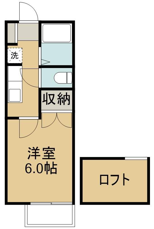 サンプラザファムリ 103号室 間取り