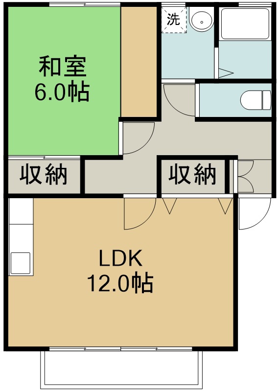 ペナーテα 202号室 間取り