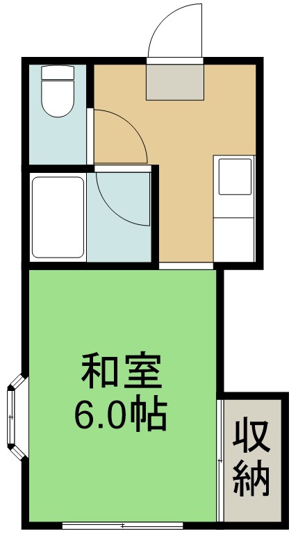 ホワイトキャッスル１番館 201号室 間取り