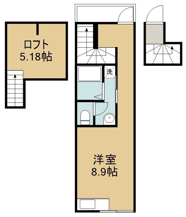 ｔａｎｏｓｈｉｍｅ荘 203号室 間取り