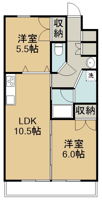 プレジデント大森 103号室 間取り