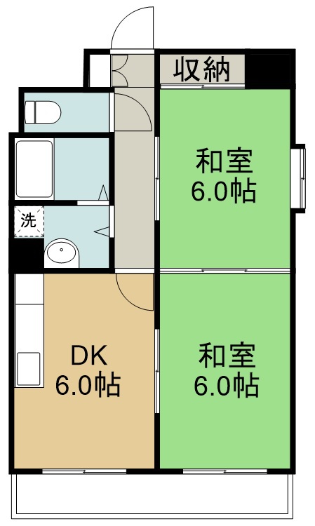 ベルソーレ木ノ下 1001号室 間取り