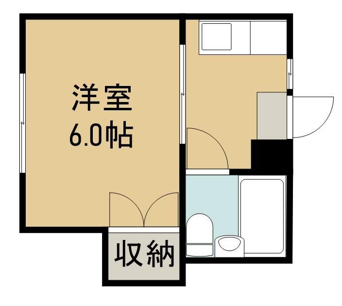 コーポ石山 102号室 間取り