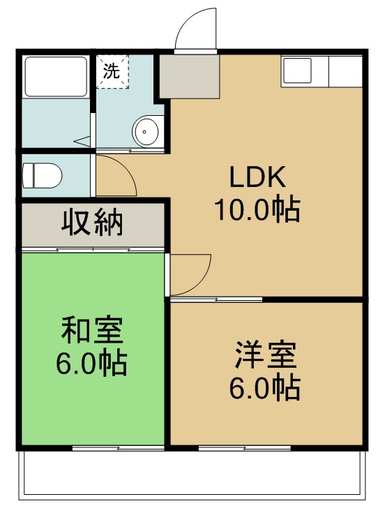 キャッスルＥＳ 102号室 間取り