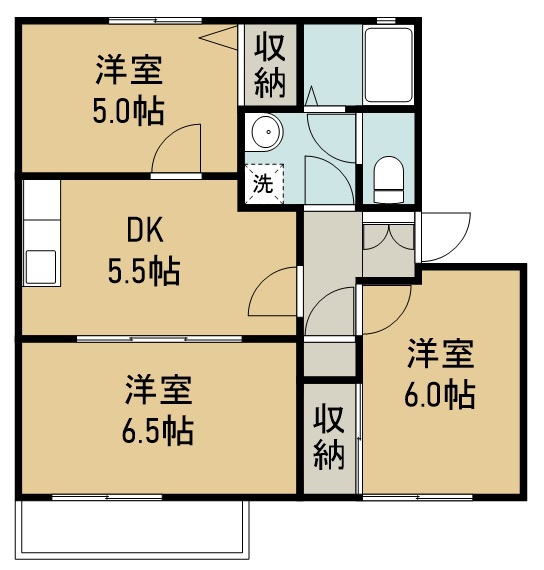 ガーデンビレッジＤ棟 間取り図