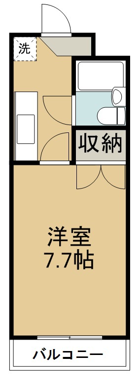 コーポ大和町 306号室 間取り