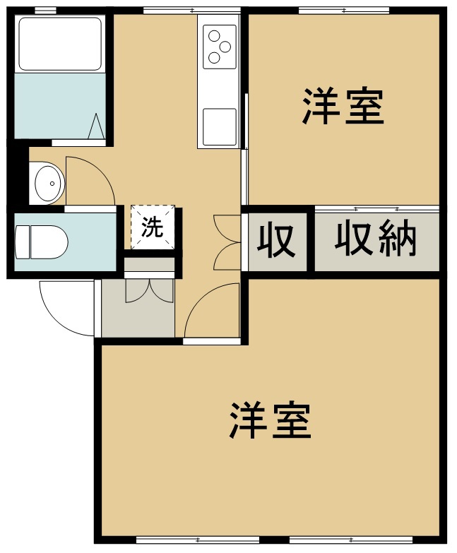 ガーデンヒルズ櫻井弐番館 102号室 間取り