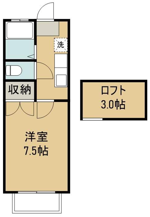 ブルーハイツ高砂 203号室 間取り