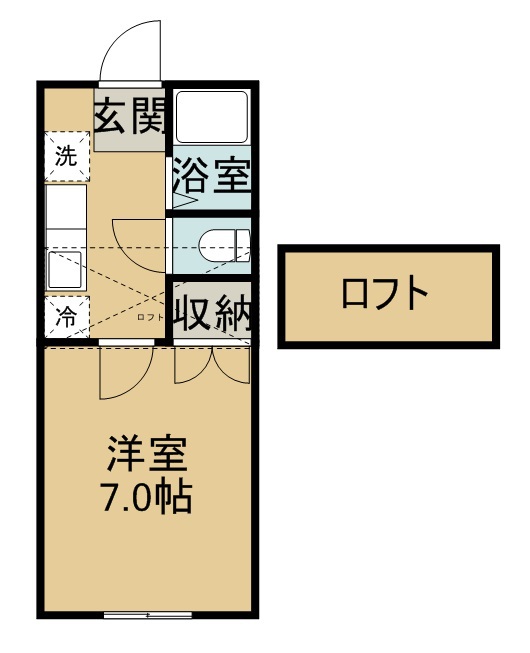 ホワイトキャッスル２４番館 103号室 間取り