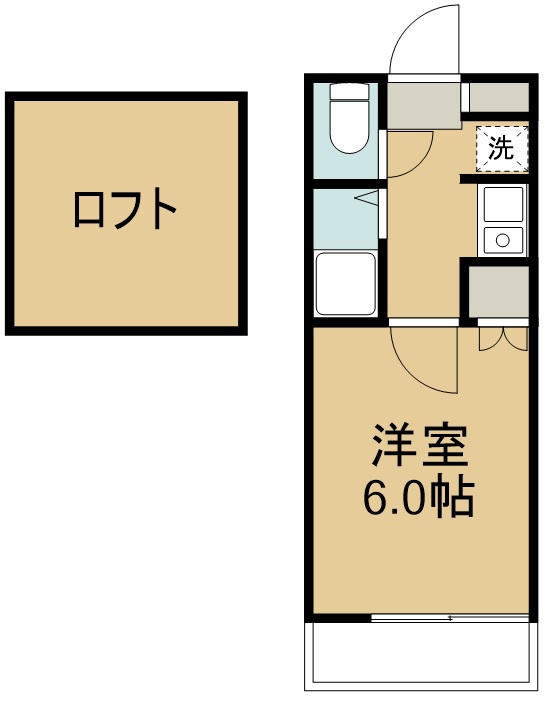 アップルハウス銀杏町Ａ 205号室 間取り