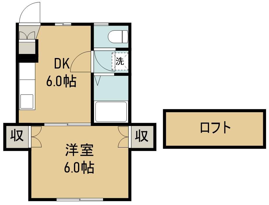 レオパレス沖野第３ 104号室 間取り