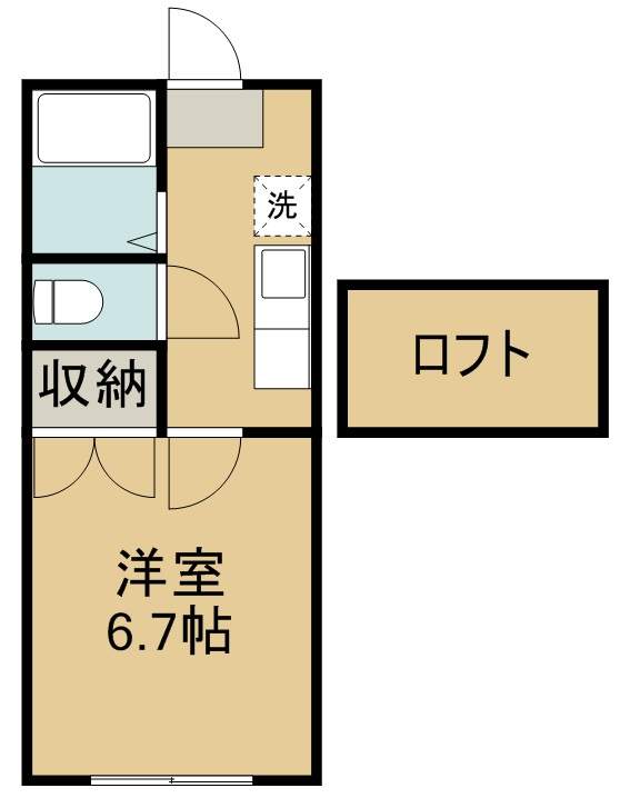 αＮＥＸＴ畳屋丁 202号室 間取り