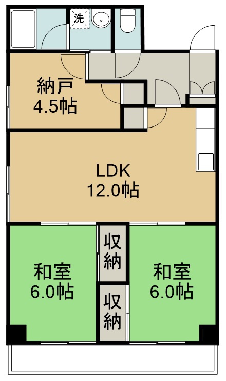 ファーストハイツ新田 401号室 間取り