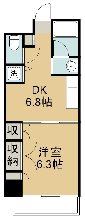 ファーストパレス仙台 8-A号室 間取り