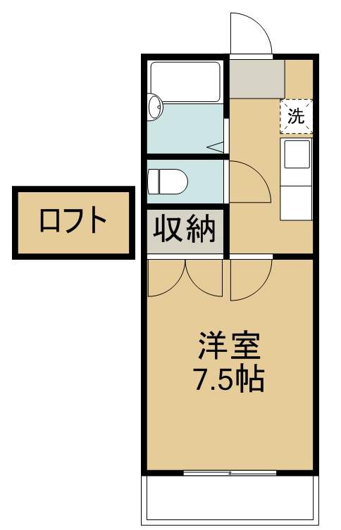 レインボーハイツⅡ 間取り図