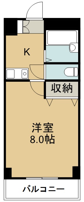 ベルコート五輪 302号室 間取り