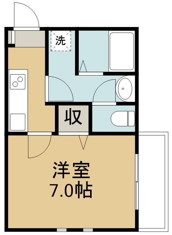 ラフィネ福室 401号室 間取り