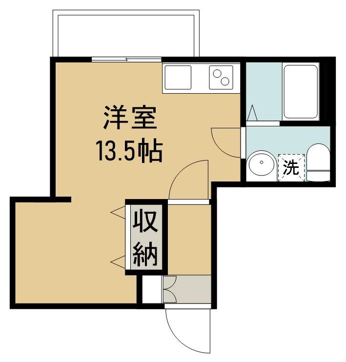 メリディアンなないろの里　伍番館 206号室 間取り