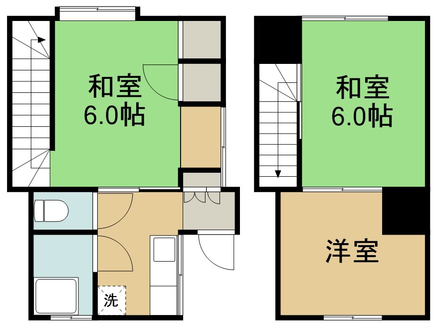 中山ハイツ 3号室 間取り