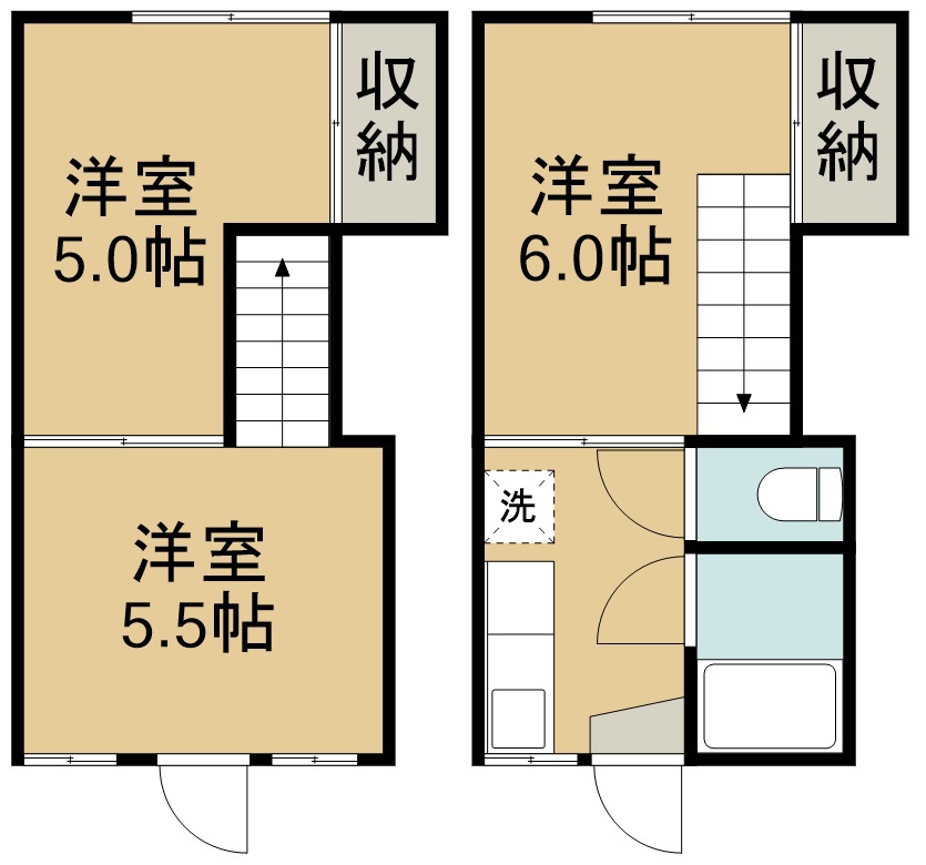 中山ハイツ 7号室 間取り