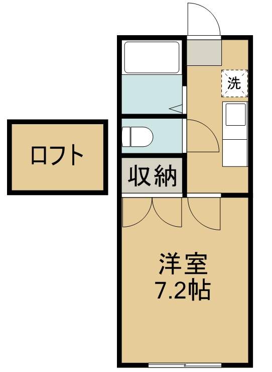 ホワイトキャッスル六丁の目ビレジＢ棟 間取り図