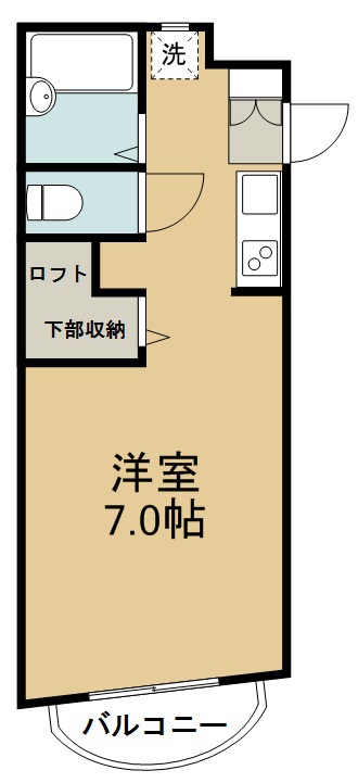 サンメロディ 1301号室 間取り