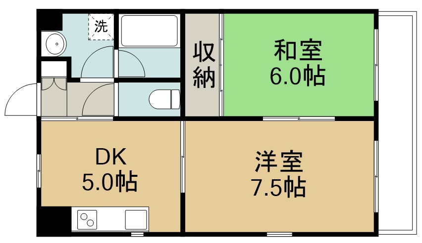 ボヌールⅠ 305号室 間取り