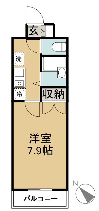 エルミタージュ 207号室 間取り