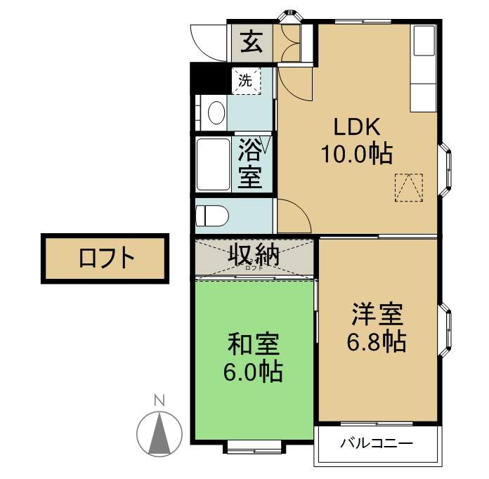 キャッスルＥＳ 203号室 間取り