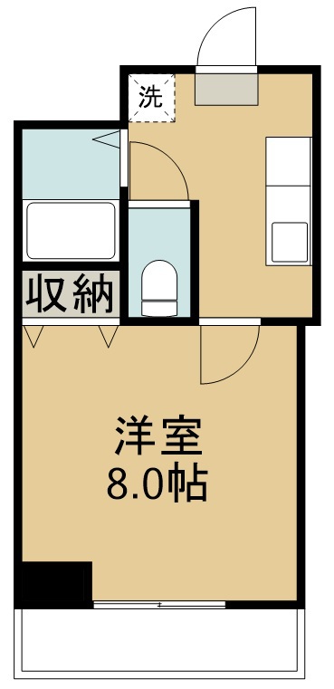 アワーズバリー 202号室 間取り