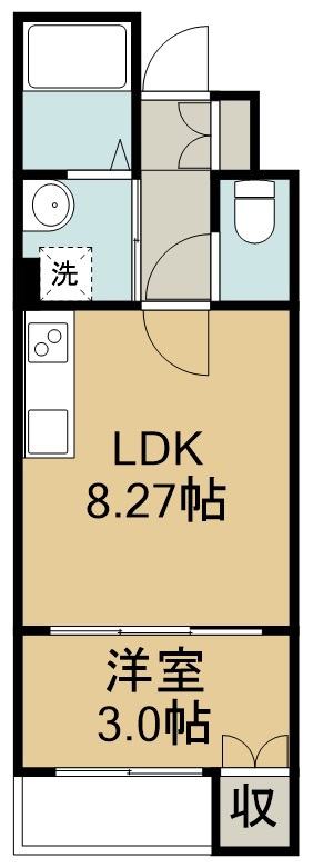 メゾンエスポワール三百人町 103号室 間取り