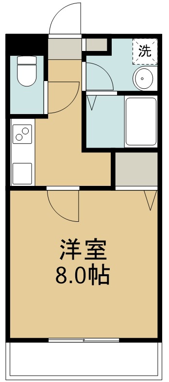 ＬＵＸＥＳ原町 305号室 間取り