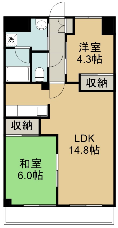 エミネンス宮城野 602号室 間取り