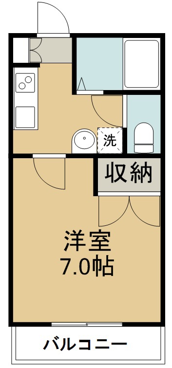 サンフルト 303号室 間取り