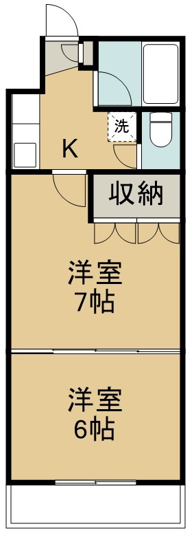 イーグルハイツ萩野町 508号室 間取り