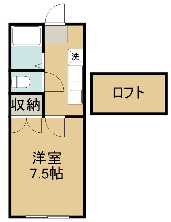 ホワイトキャッスル南小泉ビレジＡ棟 203号室 間取り