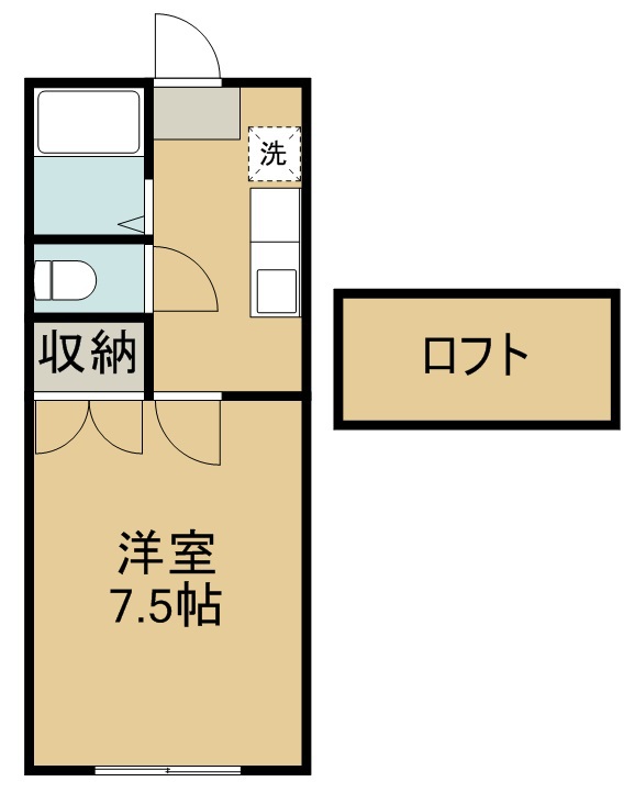 ホワイトキャッスル南小泉ビレジＣ棟 106号室 間取り