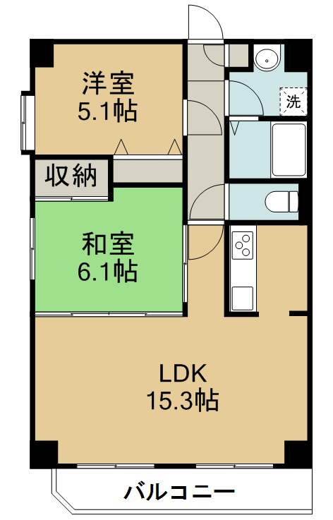 グレンパレスＯｋｉｎｏ 305号室 間取り