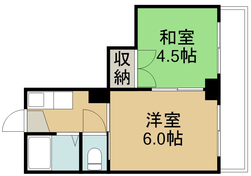 東口ビル 402号室 間取り