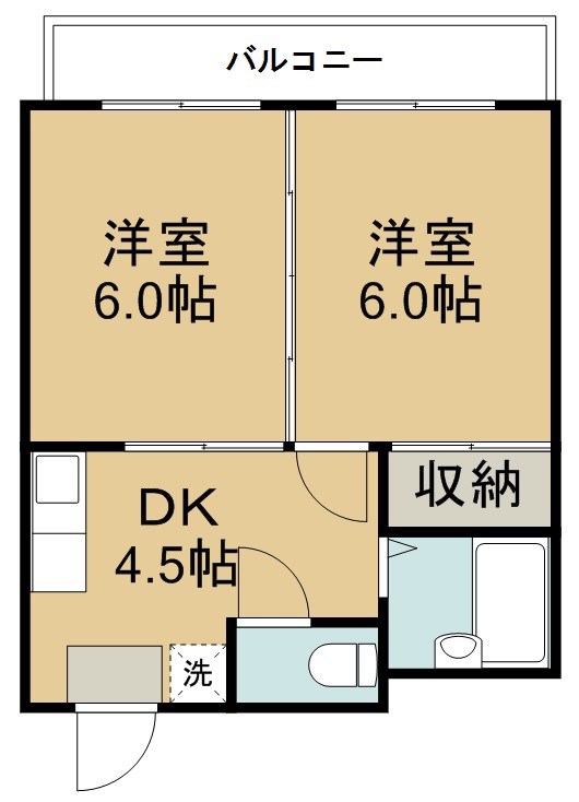 中倉麻布マンション 間取り図